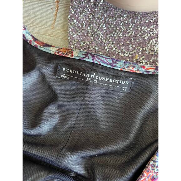 Peruvian Connection Imari wrap dress Size XS Extra Small - Picture 7 of 7